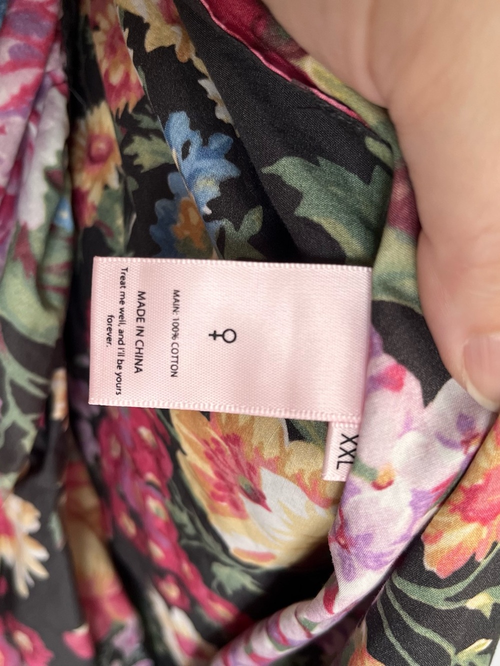 Selkie Black Floral Puff-Sleeve Gown with Colorful Blooms - Picture 4 of 8